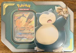 Pokemon Sun & Moon Tag Team Tin Eevee & Snorlax Factory Sealed Brand New - Image 1