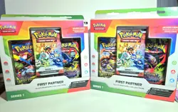 Pokemon TCG First Partner Illustration Collection Series 1 New Sealed x2 - Image 1