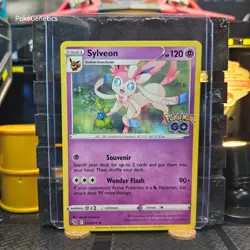 Sylveon Pokemon Go Holo Pokemon TCG 035/078 Rare - Image 1