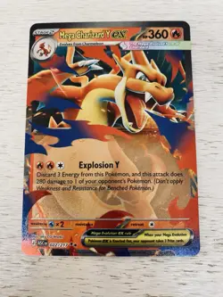 Pokemon - Mega Charizard Y EX - Englisch- NM ASC 022/217 Ascended Heroes Glurak - Image 1