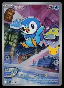 Piplup - 042 Mega Evolution Promo MEP Holo Promo First Partner Pokemon NM - Image 1