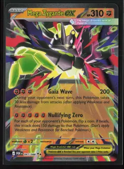 MEGA ZYGARDE EX 047/088 Double Rare Perfect Order Pokemon NM - Image 1