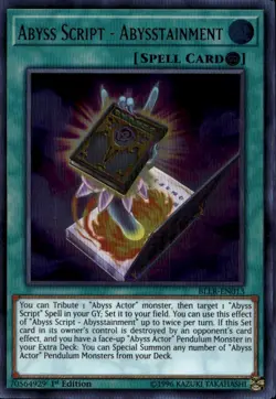 Abyss Script - Abysstainment 1st Ed Ultra Rare BLRR-EN013 Yu-Gi-Oh! - Image 1