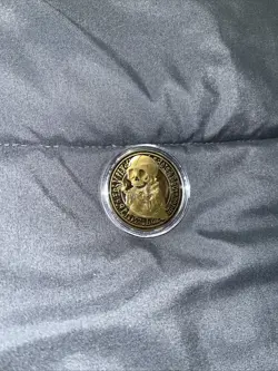 Yugioh Official Konami YCS Pre Register Skull Servant Gold Coin New - Image 2