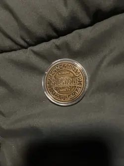 Yugioh Official Konami YCS Pre Register Skull Servant Gold Coin New - Image 4