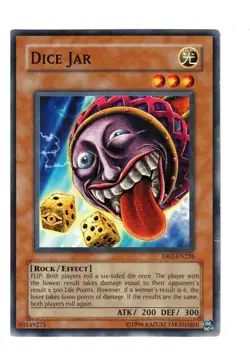 Yugioh- 1X Dice Jar - Common - Unlimited - DB2-EN226 - Moderate Play - Image 1