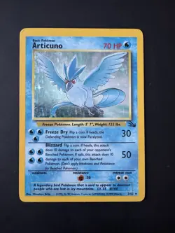 Pokemon Card - Articuno Holo - 2/62 - Fossil - 1999 - Image 1