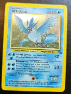 Pokemon Articuno Card Holo WOTC 2/62 Fossil Set Vintage 1999 TCG - Image 1