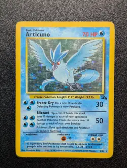 Articuno 2/62 Fossil Set - 1999 Pokemon Card (MP) - Image 1