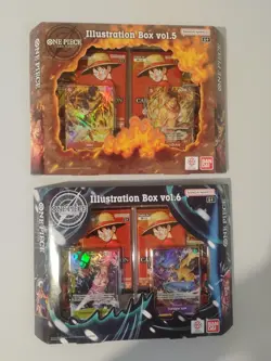 One Piece TCG Illustration Box Vol 5 and Vol 6 BUNDLE FACTORY SEALED - Image 1