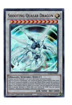 Yugioh- 1X Shooting Quasar Dragon - Ultra Rare - Limited - LC05-EN005 - NM - Image 1