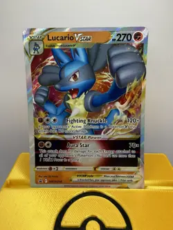 Lucario VSTAR Swsh214 Swsh: Sword & Shield Promo Cards Holo Black Star - Image 1
