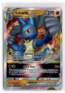 Lucario VSTAR - SWSH214 SWSH: Sword & Shield Promo Cards Holo NM - Image 1