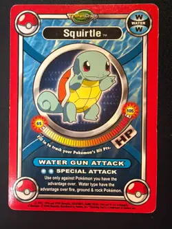Vintage Pokemon ThinkChip Battle Stadium Squirtle Card - Image 1