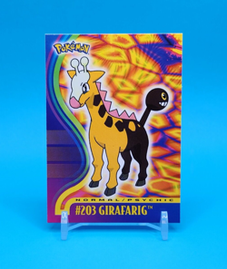 Pokemon Card - Girafarig #203 - Johto Series - Topps - Image 1