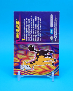 Pokemon Card - Girafarig #203 - Johto Series - Topps - Image 4