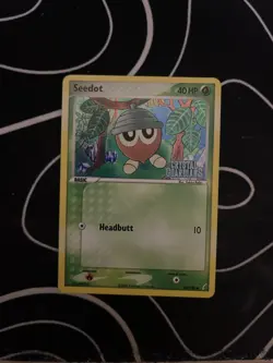 Pokemon TCG Seedot Reverse Holo Stamped Card 60/100 Crystal Guardians NM/LP - Image 1