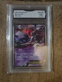 Mewtwo EX 62/162 - XY Breakthrough - Ultra Rare Pokemon Card 2015 GMA 10 Mint - Image 1
