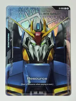 Gundam Card Game TCG Dual Impact Resource Zeta Gundam R-018 C+ NM - Image 1