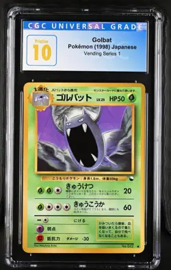 CGC PRISTINE 10 Golbat Vending Series 1 Graded Pokemon Card 1998 Japanese - Image 1