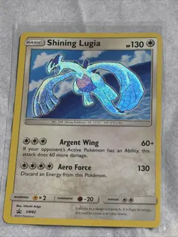 Shining Lugia SM82 Holo Promo Sun & Moon Promo Pokemon Card - Image 4