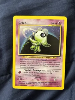 Celebi Neo Revelation Holo Rare 03/64 Pokemon Card Unlimited Vintage - Image 2