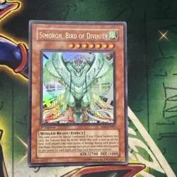 Yugioh! Simorgh, Bird of Divinity SD8-EN001 Ultra Rare 1st Edition NM - Image 1