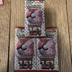 3x Pokemon Card 151 sv2a Factory SEALED Korean Booster Packs (Scarlet & Violet) - Image 2