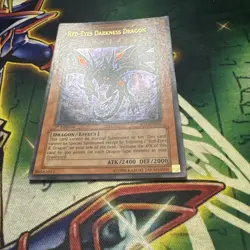 Yugioh! Red-Eyes Darkness Dragon SD1-EN001 Ultra Rare 1st Edition VLP/NM - Image 2