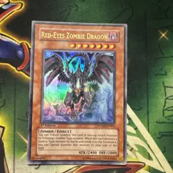 Yugioh! Red-Eyes Zombie Dragon SDZW-EN001 Ultra Rare 1st Edition MP - Image 1