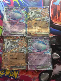 Pokemon TCG Card Lot Jellicent EX, Reshiram EX Foil EX English - Image 1