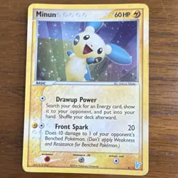 Pokemon TCG Minun EX Trainer Kit 2 Card 6/12 Holo Basic Common 60 HP 2006 - Image 1