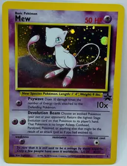 Pokemon Card - Mew Wizards Black Star Promos 9 Holo Promo - Image 1
