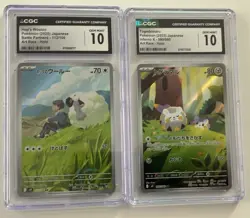 2 Card Japanese Pokemon Lot Both Graded CGC 10 - Image 1