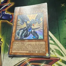 Yugioh! Blue-Eyes Shining Dragon MOV-EN001 Super Rare Limited Edition MP - Image 2