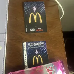 Baby Saja Photocard- Kpop Demon Hunters- holographic McDonald’s Card unused code - Image 4