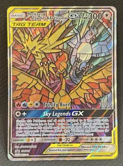 Moltres Zapdos Articuno GX SM210 - Pokemon Sun & Moon Black Star Promo NM - Image 1