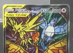 Pokemon TCG Moltres Zapdos Articuno GX Sun & Moon Full Art SM210 Promo Tag Team - Image 2