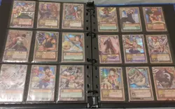 One Piece Card Game Vintage Bandai 2002 Lot Of 140 Holo Cards Original Japanese - Image 1
