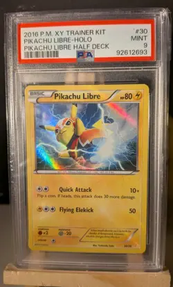 XY TRAINER KIT PIKACHU LIBRE #30 PIKACHU LIBRE-HOLO PSA 9 POKEMON TCG - Image 1