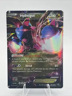 Hydreigon EX 62/108 XY Roaring Skies Ultra Rare 2015 LP Vintage Rare Pokemon - Image 1