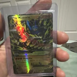 Pokemon TCG M Lucario EX Ultra Rare Holo 55/111 XY Furious Fists 220 HP - Image 1
