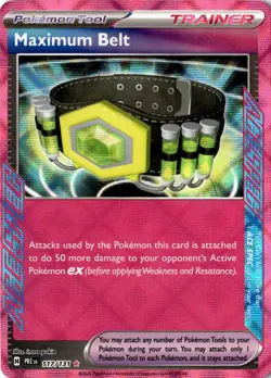 Maximum Belt (117/131) ACE SPEC Rare SV: Prismatic Evolutions NM Pokemon TCG - Image 1