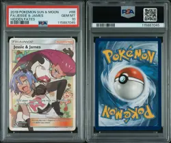 2019 POKEMON SUN & MOON HIDDEN FATES #68 FA/JESSIE & JAMES HIDDEN FATES PSA 10 - Image 4