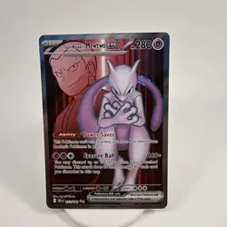 Team Rocket's Mewtwo ex 213/182 - Ultra Rare - Destined Rivals - Pokemon TCG - Image 1