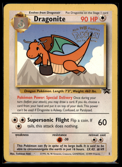 1998 Pokemon Black Star Promo Lot: Pikachu 4 Dragonite 5 MP - WOTC - Vintage - Image 4