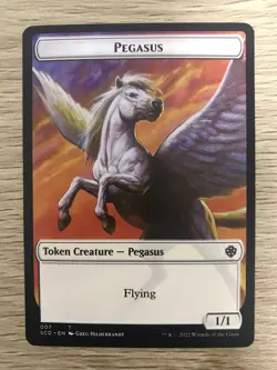 Pegasus / Thopter Token MTG Magic Gathering Card NM Mint Starter Commander SCD - Image 1