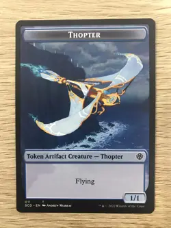 Pegasus / Thopter Token MTG Magic Gathering Card NM Mint Starter Commander SCD - Image 2