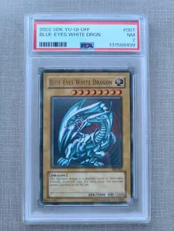 Yu-Gi-Oh! Blue-Eyes White Dragon SDK-001 PSA 7 - Image 1