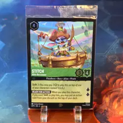 Stitch Alien Buccaneer Foil Promo 8/P2 NM Sealed Disney Lorcana TCG Exclusive - Image 1